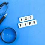 letters of the alphabet with the word top tips.