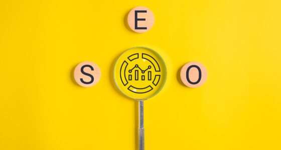 SEO text on wooden cube, Search engine optimization ranking, SEO
