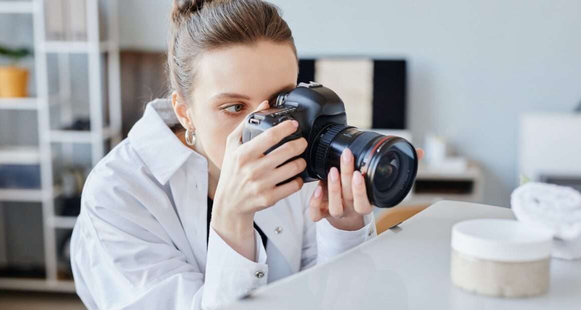 Woman Doing Product Photography